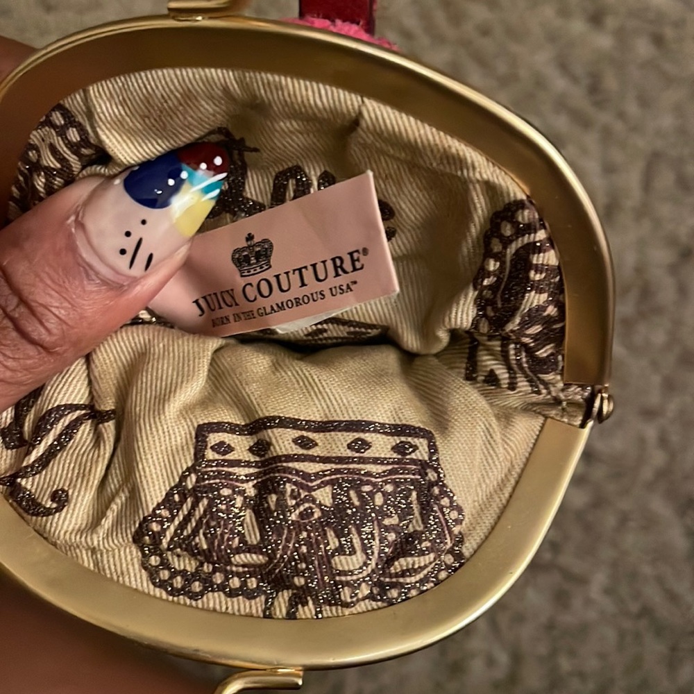 Cute pink juicy couture coin wallet
